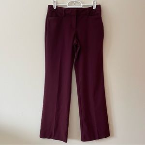 New York and Company Burgundy Dress Pants